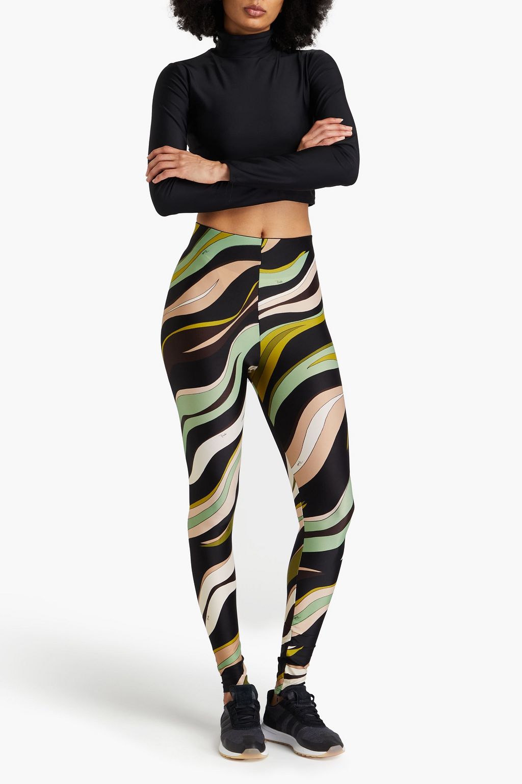 PUCCI 프린트 스트레치 저지 레깅스