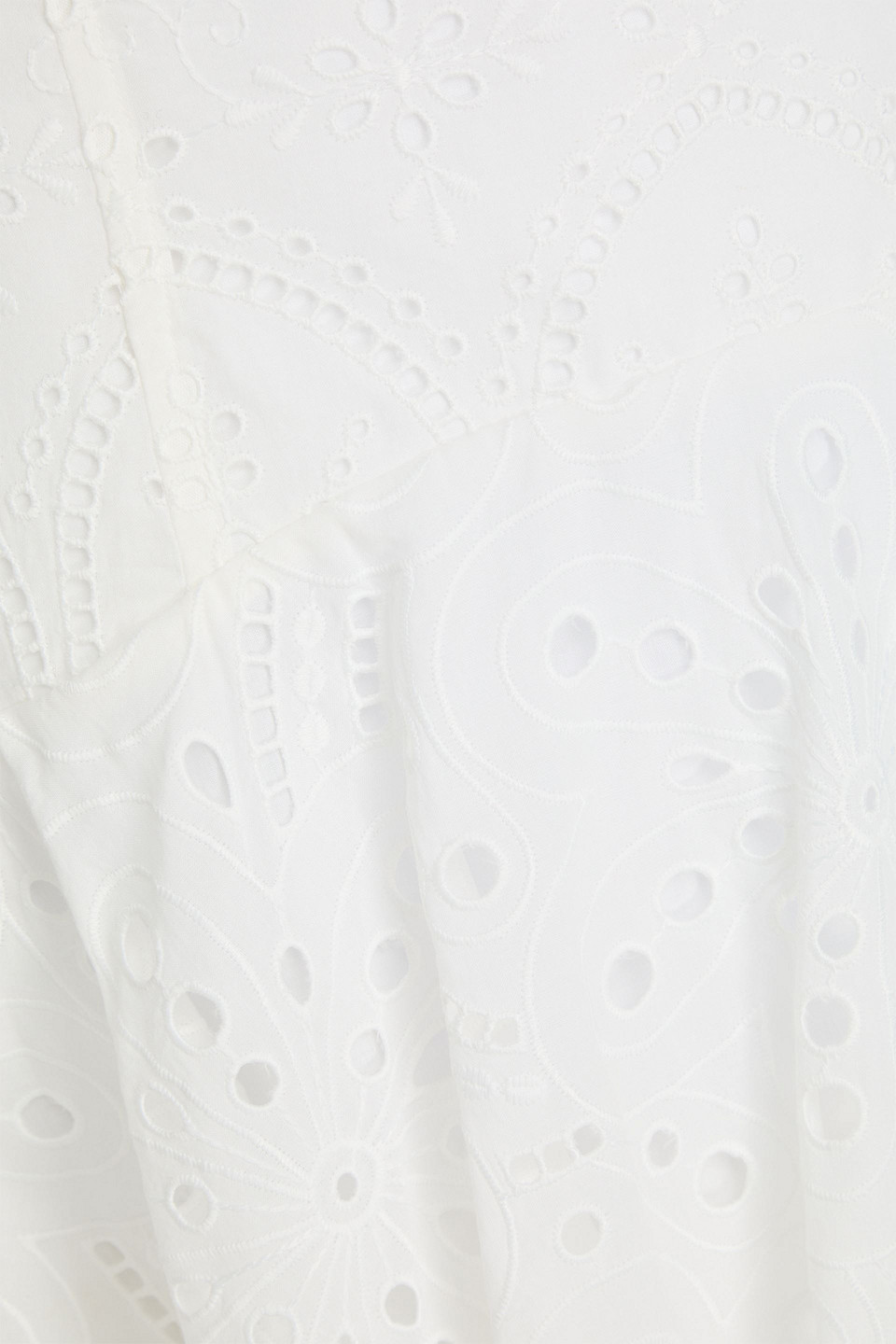 Shop Charo Ruiz Saria Broderie Anglaise Cotton-blend Mini Skirt In White