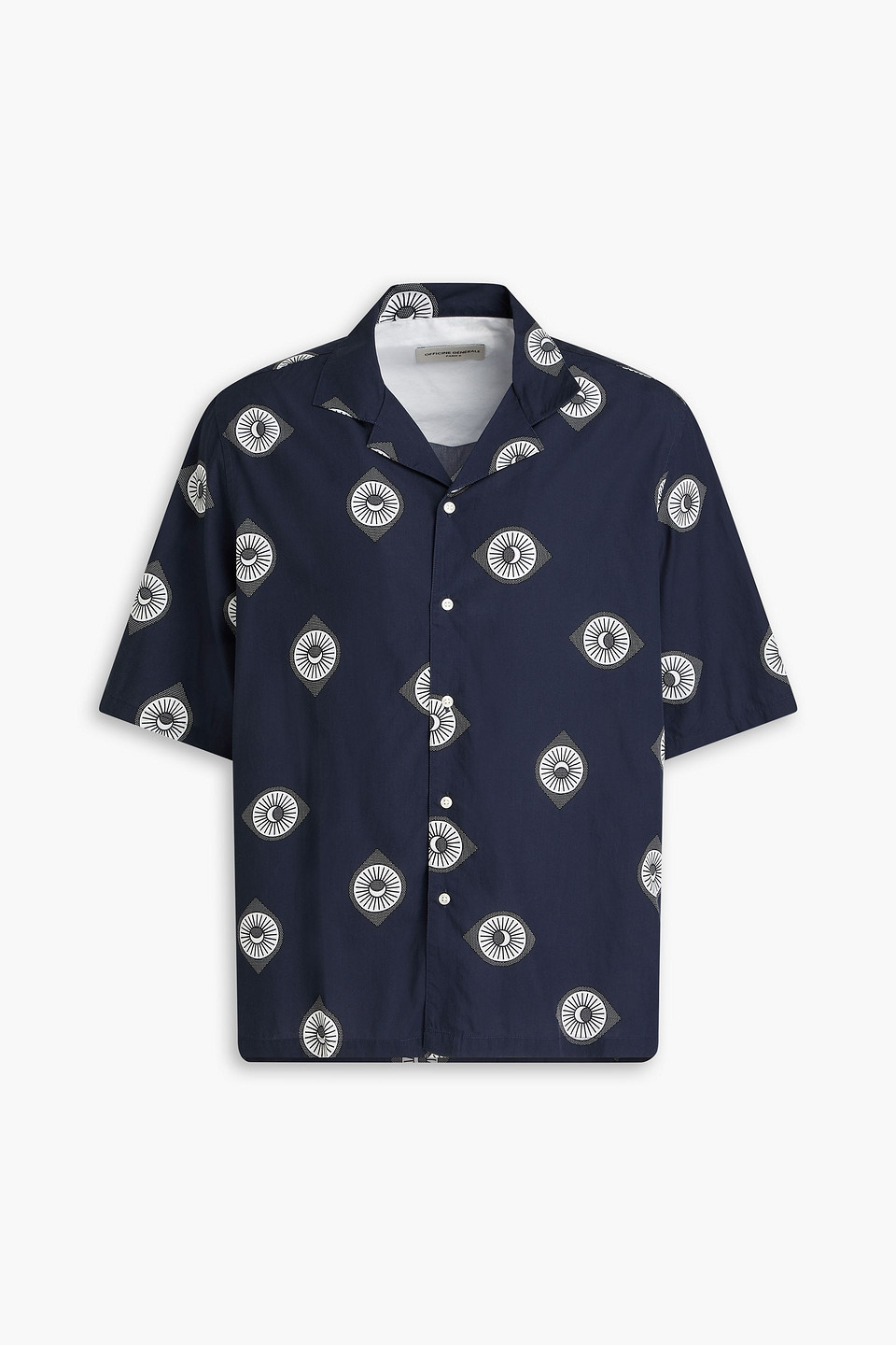 Officine Générale Eren printed Lyocell and cotton-blend poplin shirt