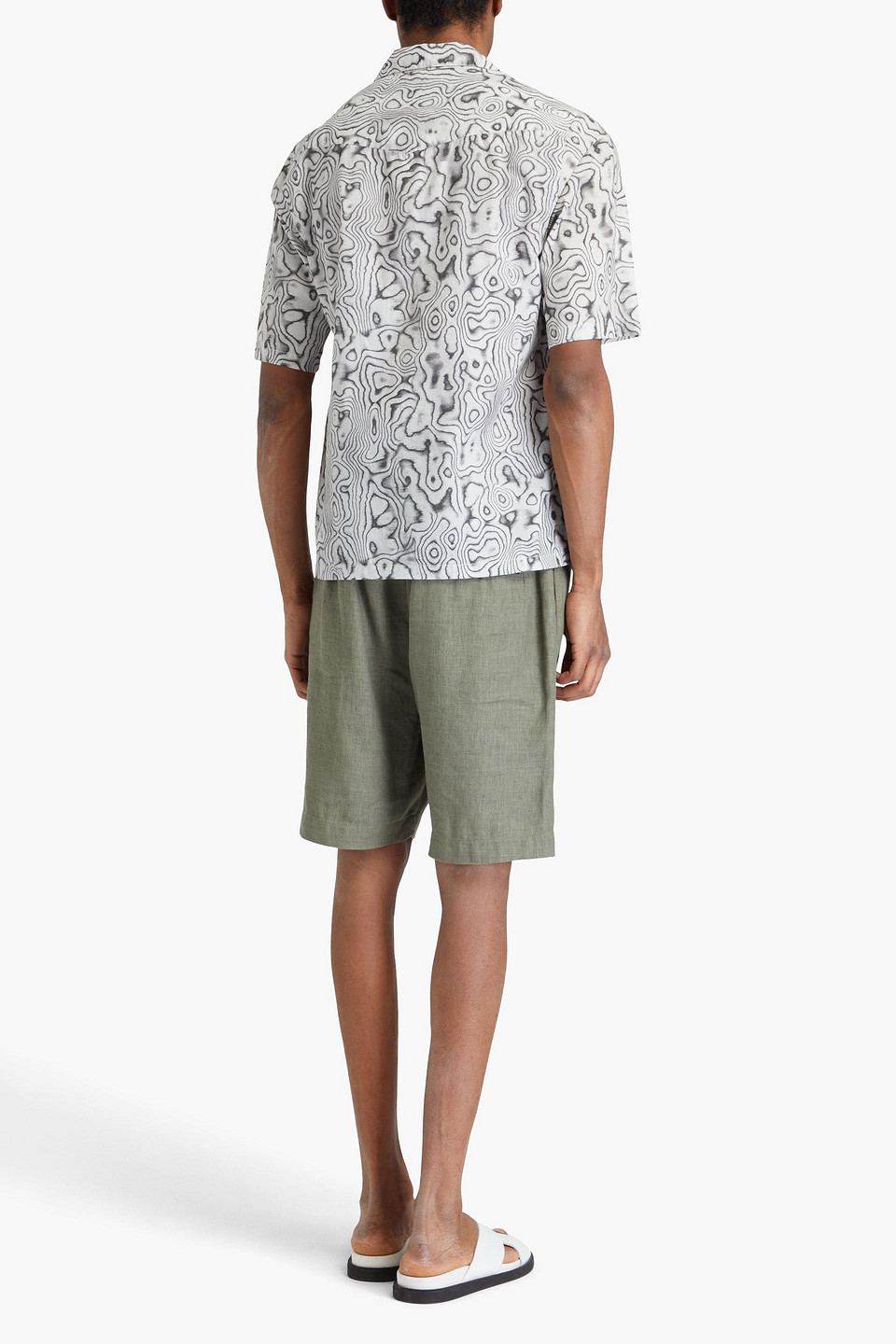 OFFICINE GENERALE EREN PRINTED COTTON SHIRT