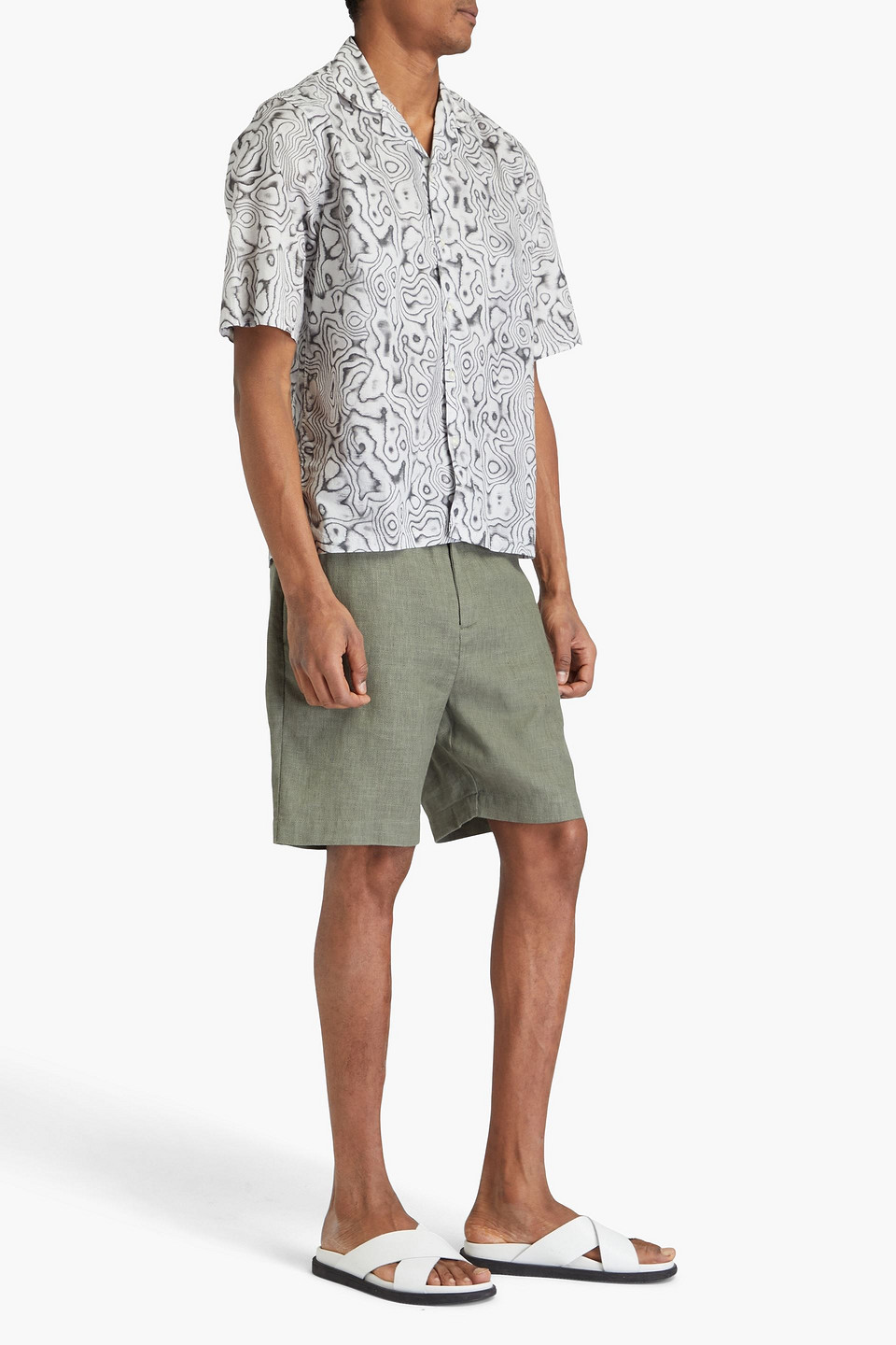 OFFICINE GENERALE EREN PRINTED COTTON SHIRT