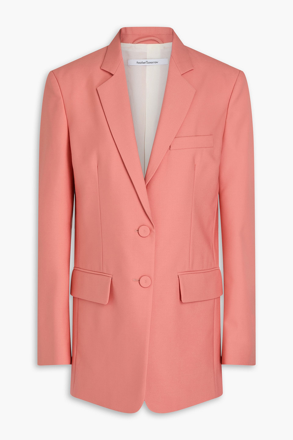 Wool-crepe blazer
