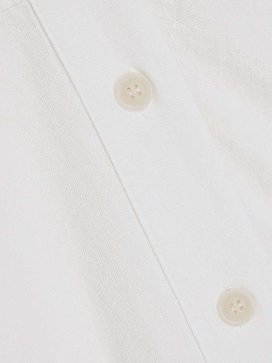 cotton-chambray midi shirt dress