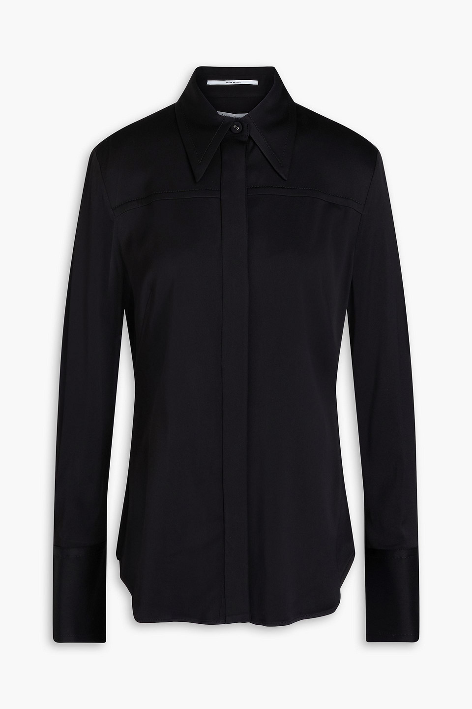 Satin-crepe shirt