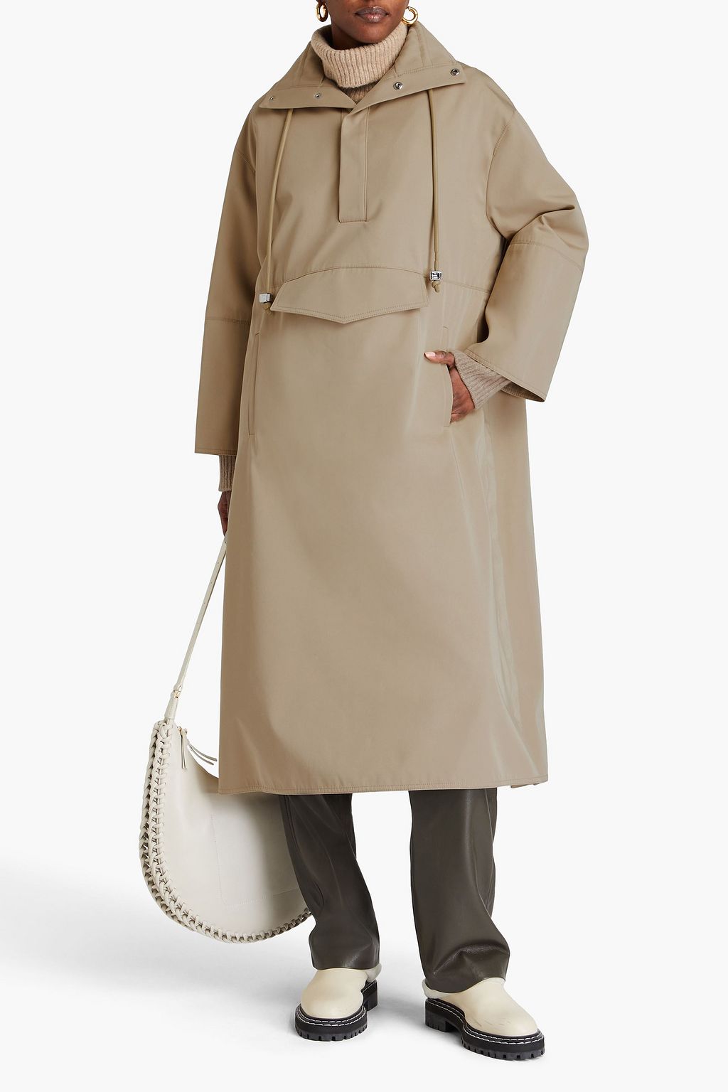 NANUSHKA Cyrille cotton-gabardine raincoat