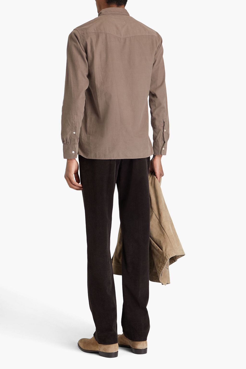 OFFICINE GÉNÉRALE コットン&リヨセル混コーデュロイ シャツ