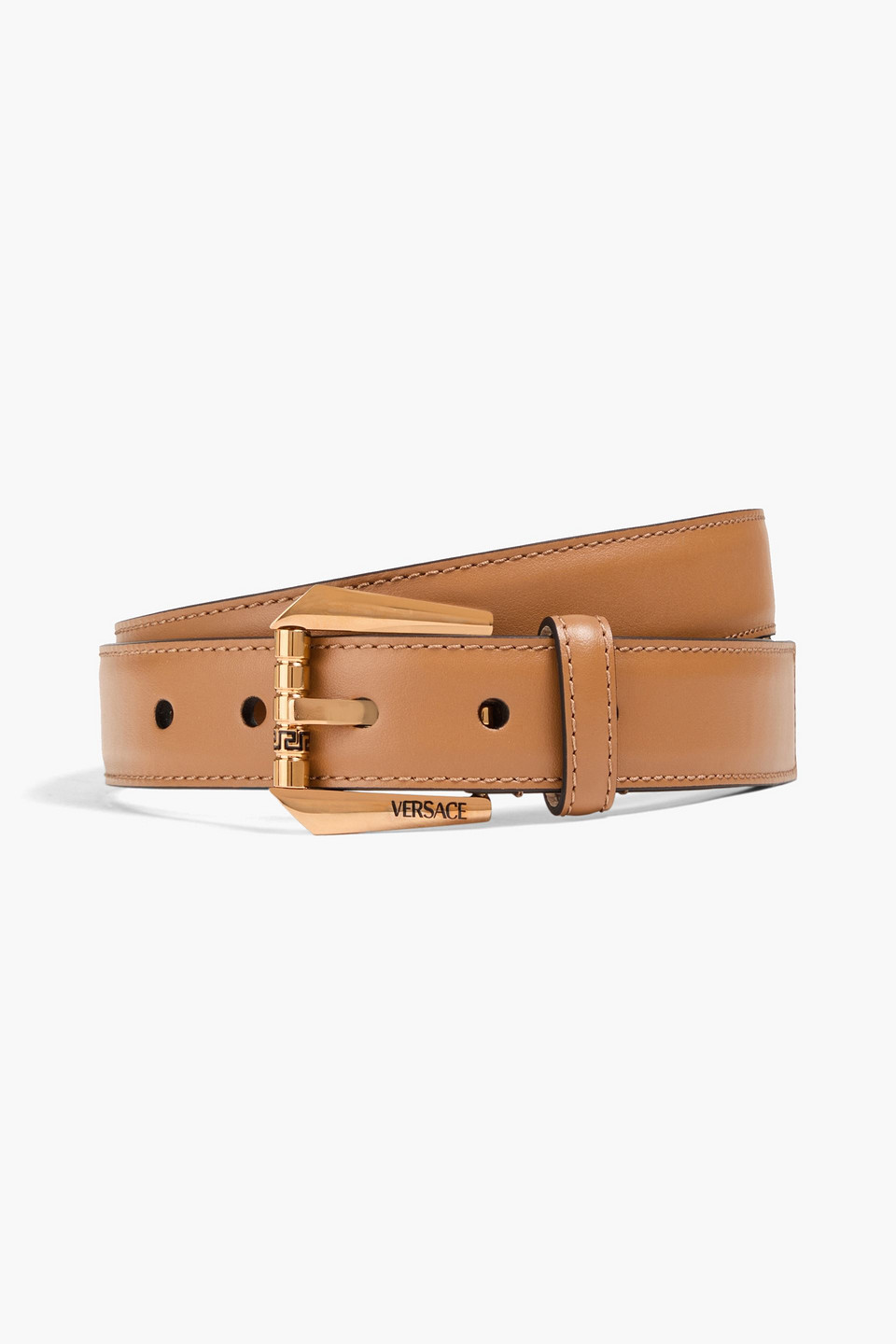 Versace - Leather belt - Brown - 90 cm