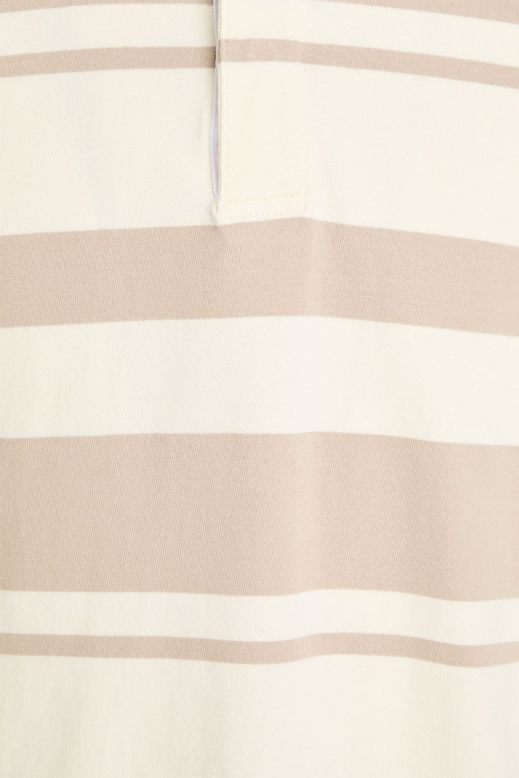 OFFICINE GÉNÉRALE 스트라이프 코튼 저지 폴로 셔츠