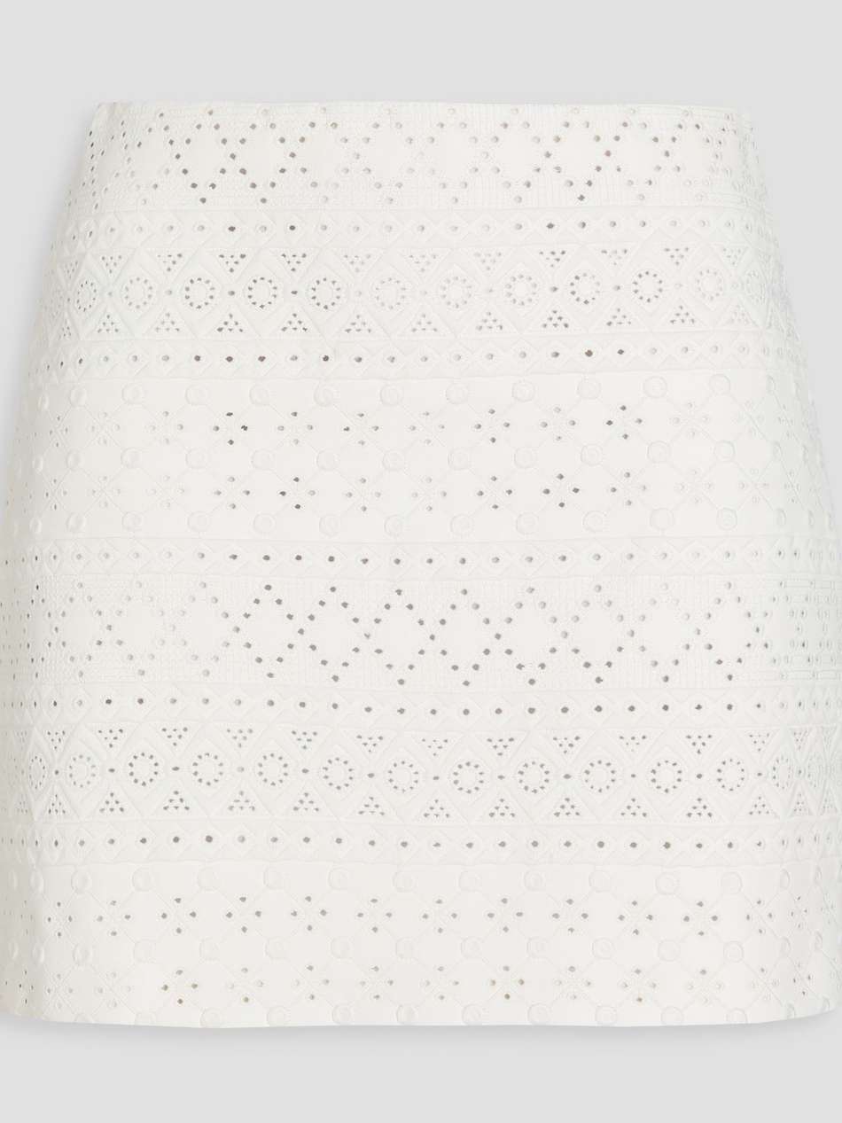riley embroidered mini skirt