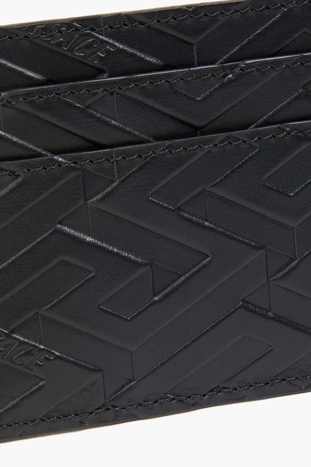 VERSACE Embossed leather cardholder