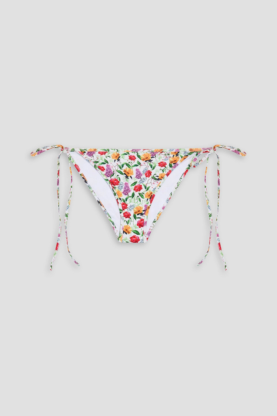 Charo Ruiz Ibiza - Floral-print bikini briefs - White - XL