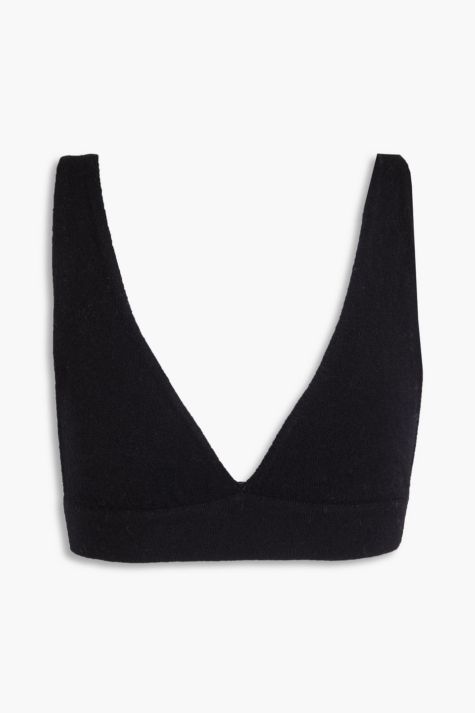 Lisa Yang Capucine Cashmere Bralette Ink In Black