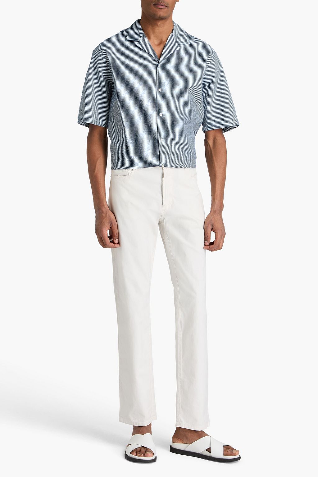 OFFICINE GÉNÉRALE 코튼 혼방 팬츠