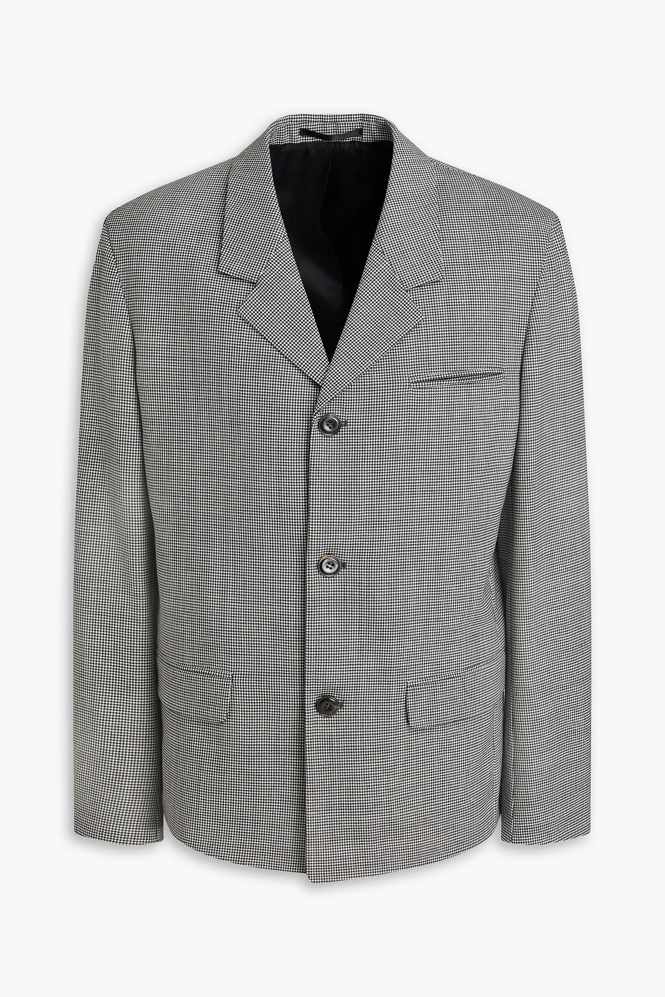 Nanushka Rox Blazer Aus Jacquard Mit Hahnentrittmuster In Schwarz