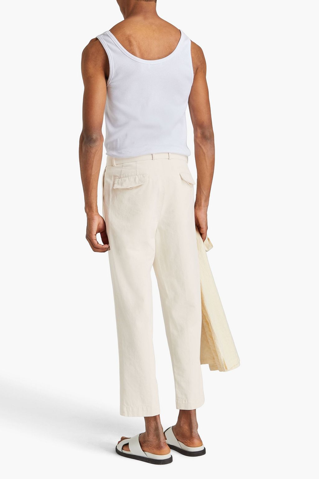 OFFICINE GÉNÉRALE Luigi pleated cotton-twill pants