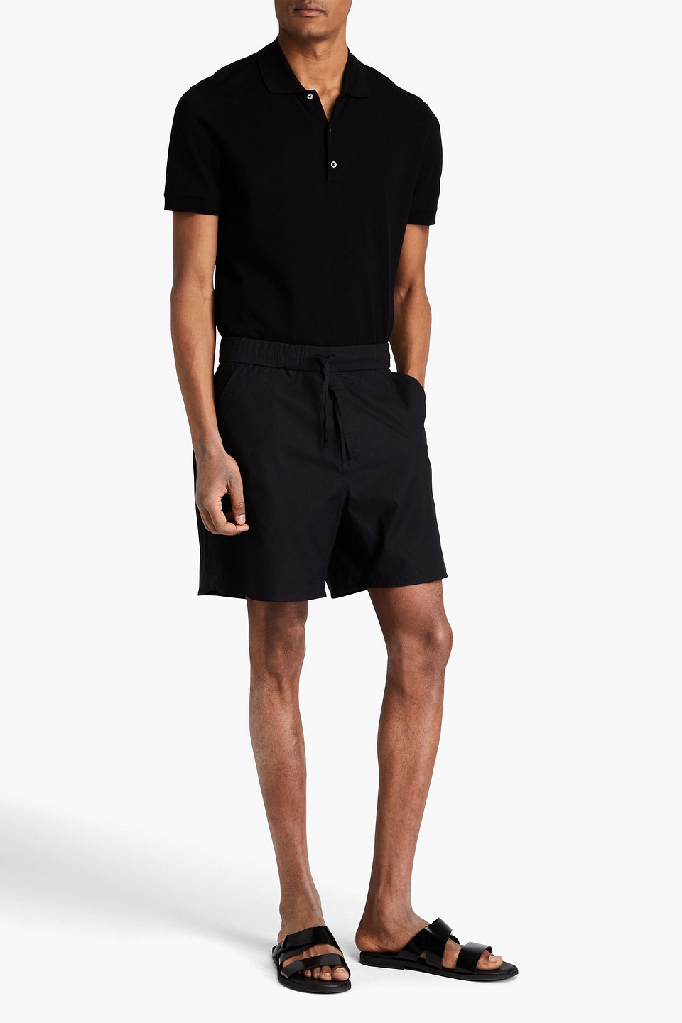 OFFICINE GENERALE DONY COTTON-POPLIN DRAWSTRING SHORTS