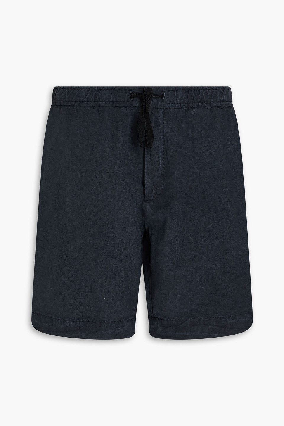 Officine Generale Phil Shorts Aus Einer Lyocell-leinen-baumwollmischung In Marineblau