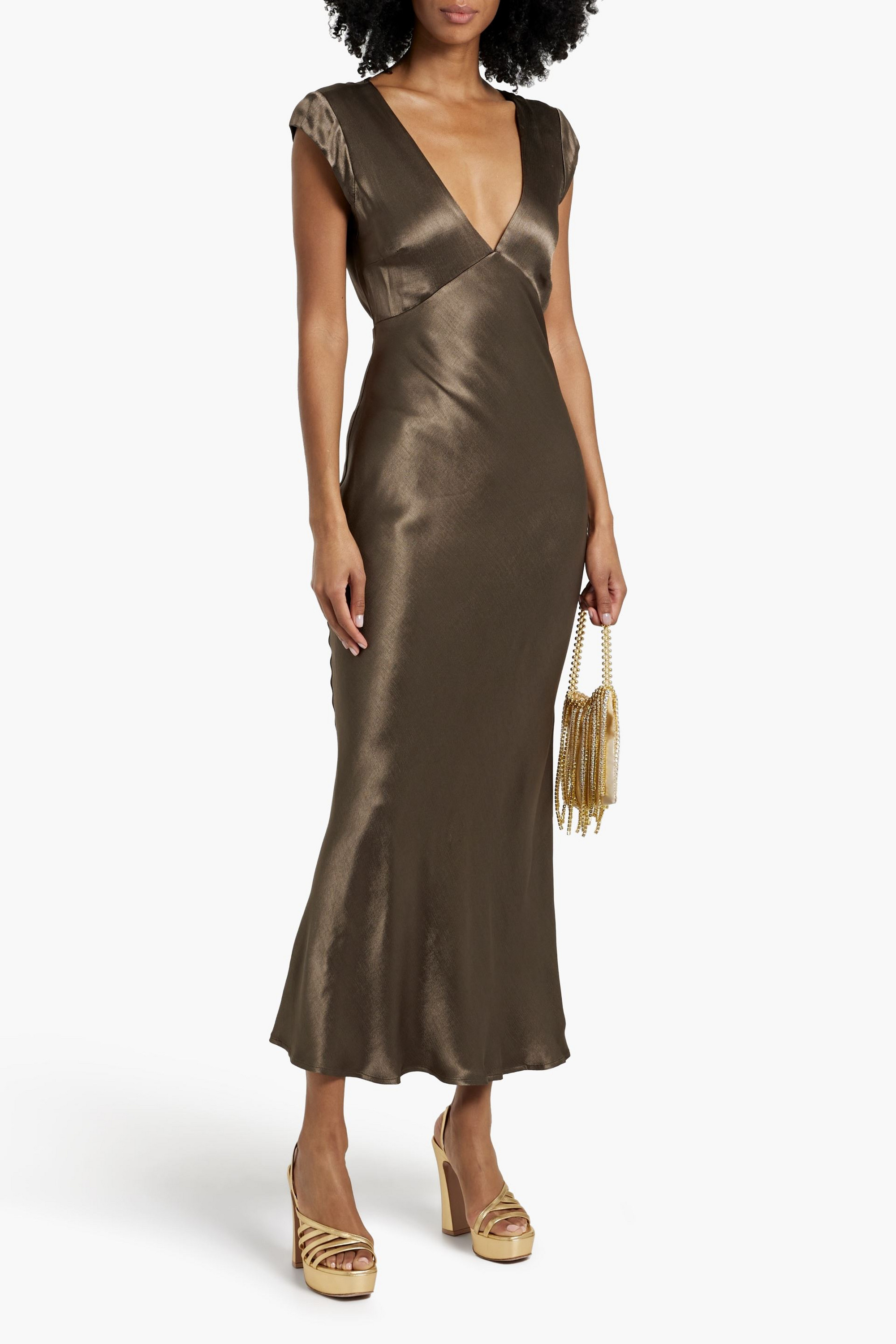 Bec + Bridge Indi satin maxi dress