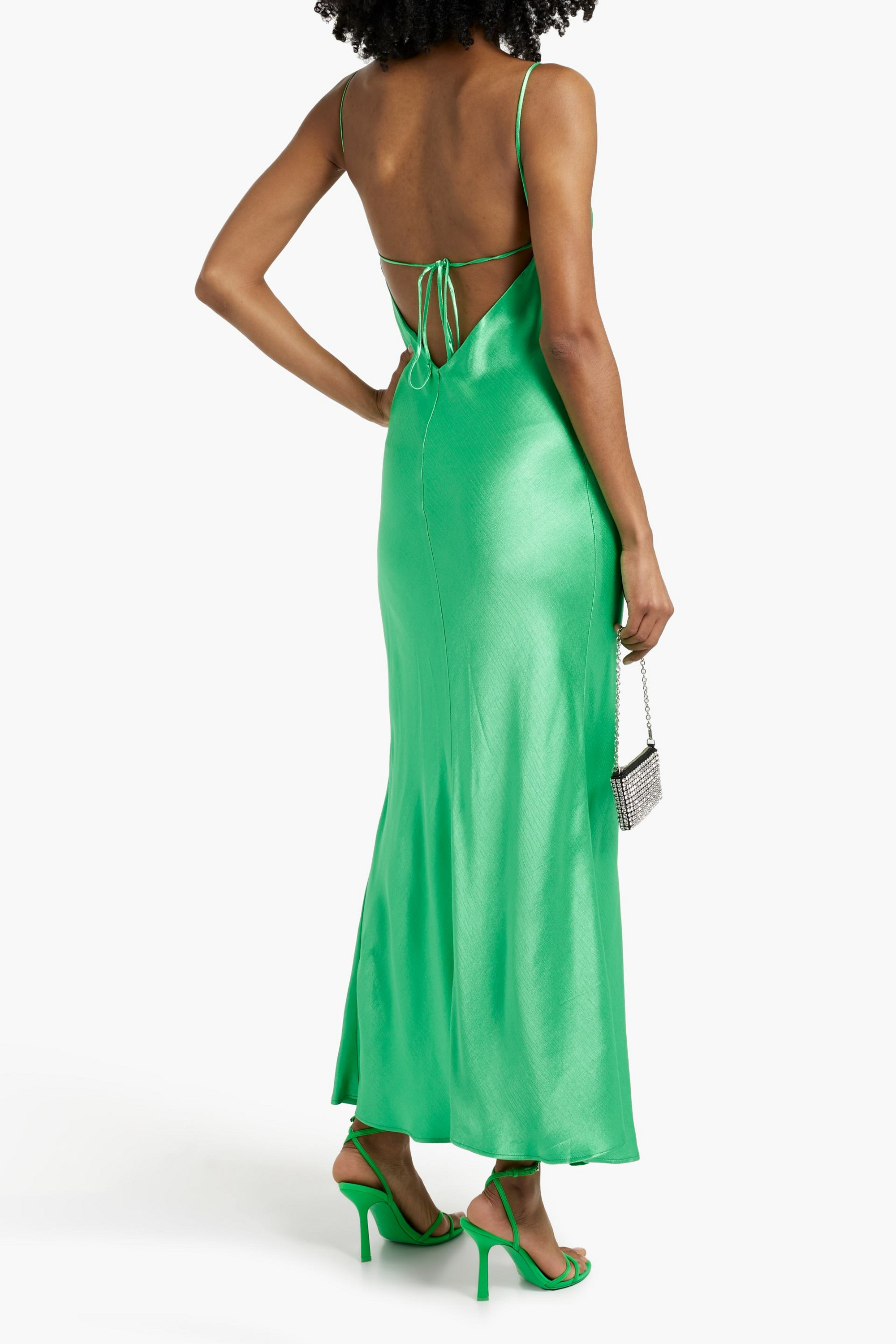 slim fit dress slacks Bec + Bridge Green Cedar City Maxi – Continuiti main image 1