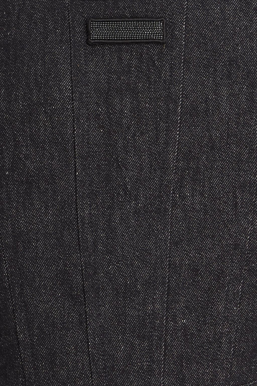 BRUNELLO CUCINELLI بلوزة من الدنيم مزيّنة بالخرز