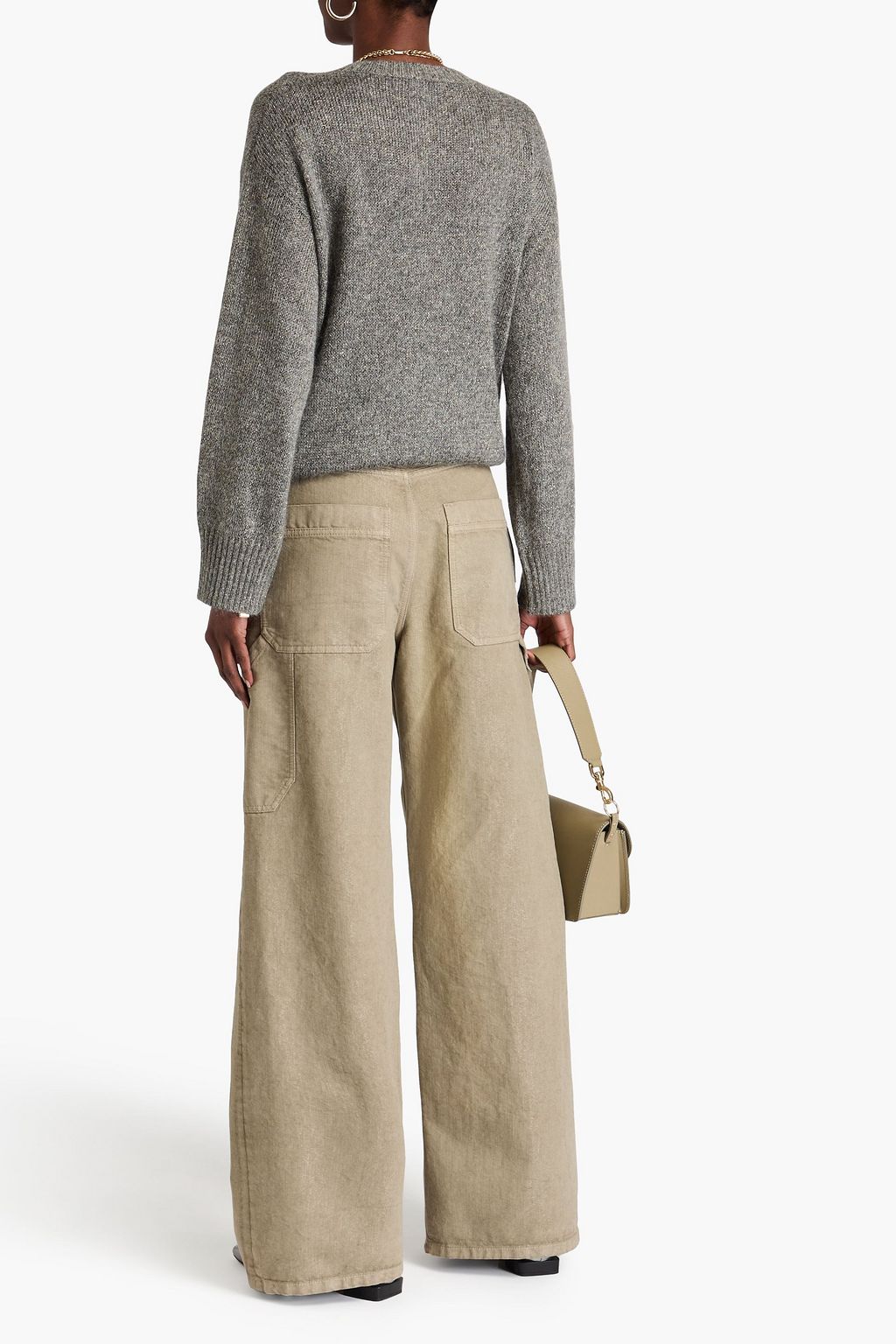 BRUNELLO CUCINELLI 메탈릭 니트 스웨터