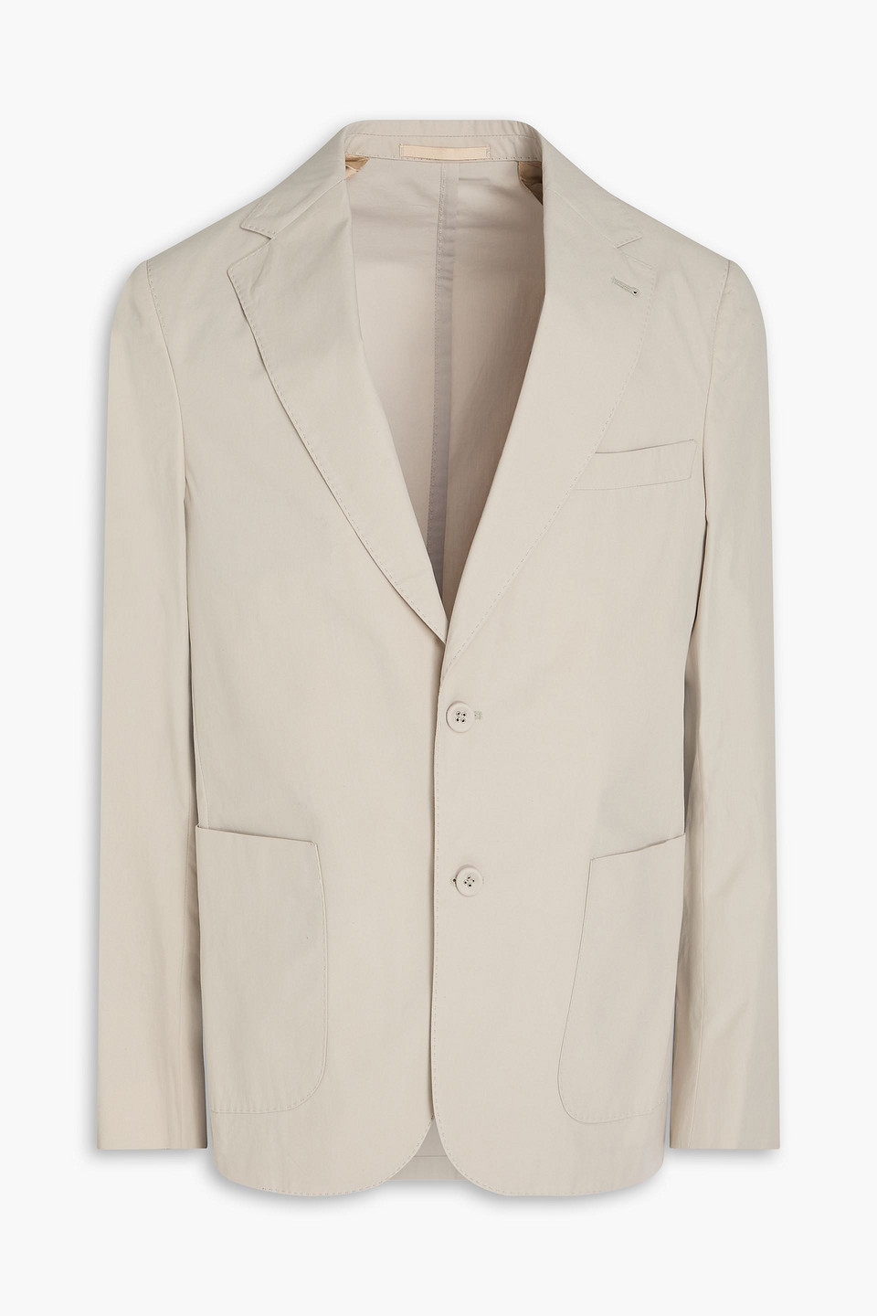 Officine Generale Arthus Blazer Aus Baumwollpopeline In Naturfarben