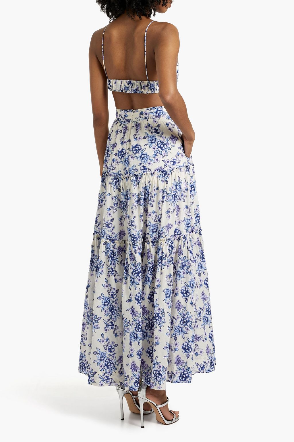BEC & BRIDGE Carla cutout floral-print cotton maxi dress