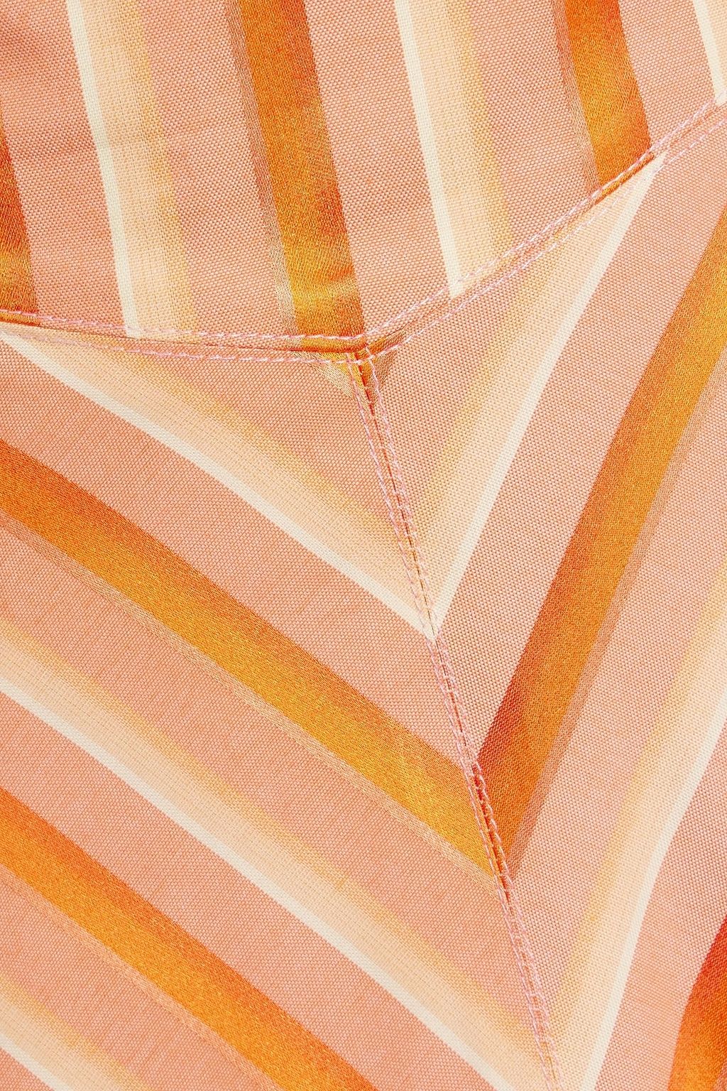 ETRO Striped cotton-blend jacquard skirt