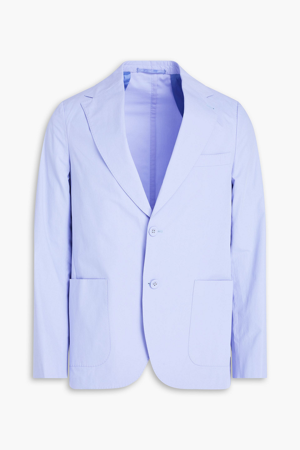 Officine Generale Arthus Blazer Aus Baumwollpopeline In Bleu