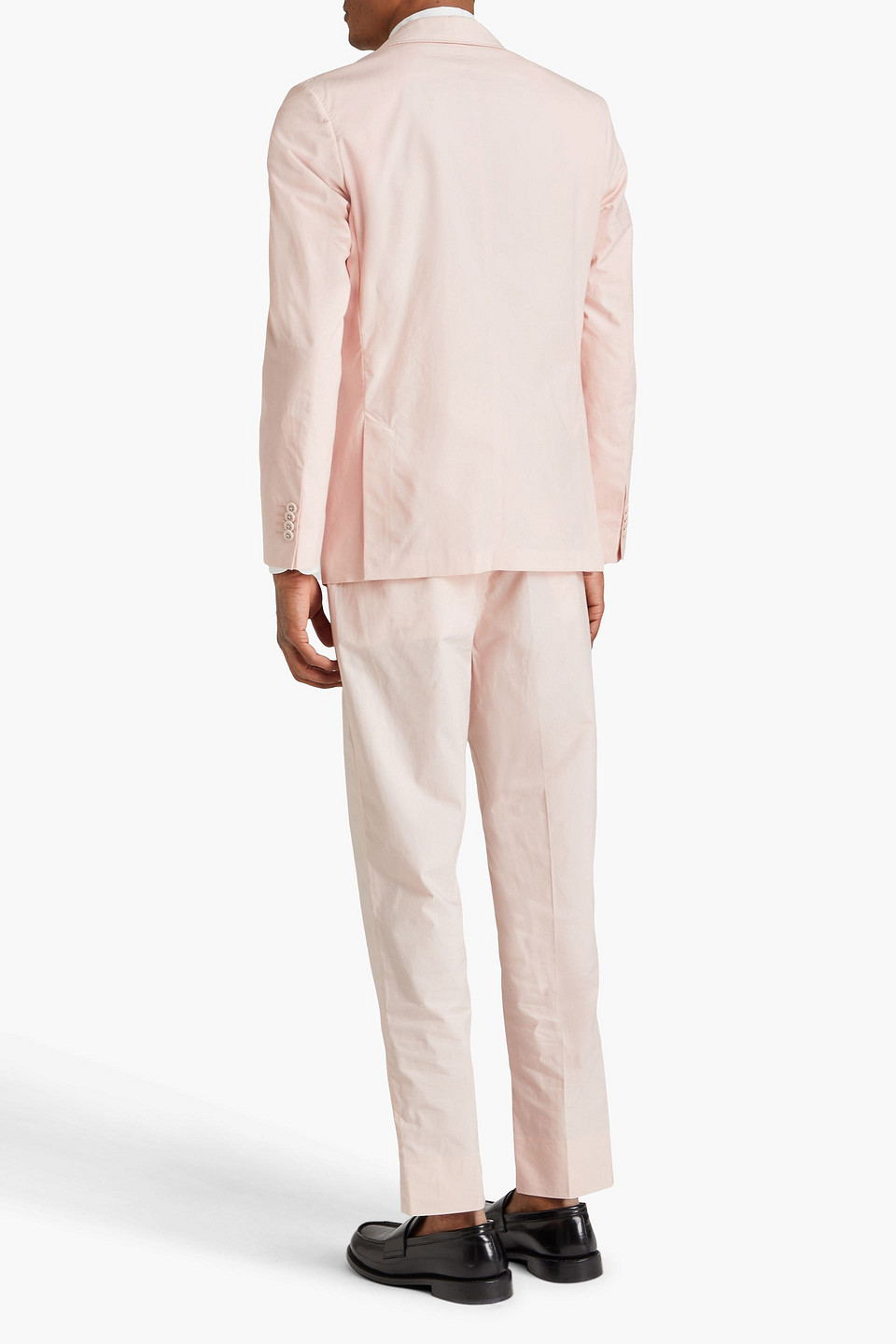 Officine Generale Arthus Blazer Aus Baumwollpopeline In Pastellrosa