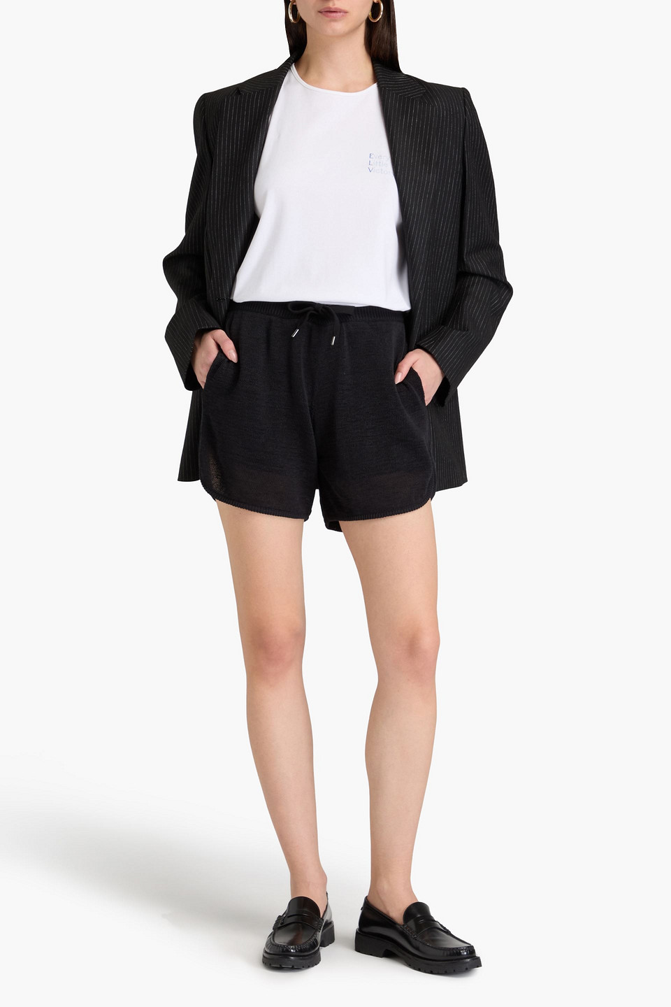 Shop Brunello Cucinelli Cotton Shorts In Schwarz