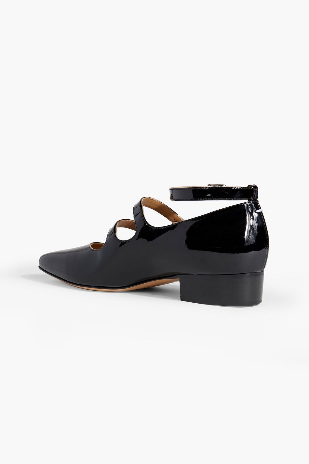 MAISON MARGIELA Buckled patent-leather flats