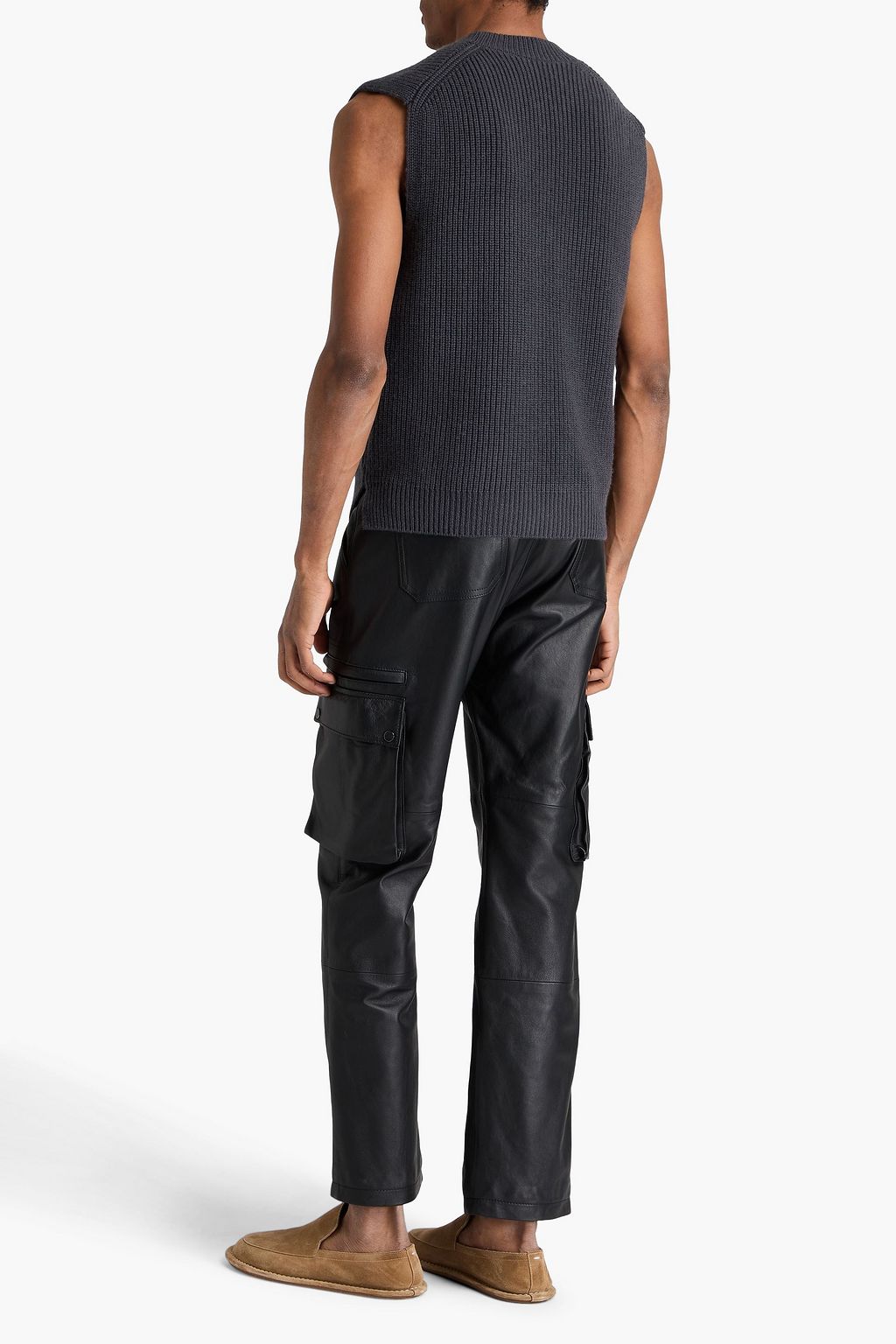 NANUSHKA Terence ribbed wool and cashmere-blend vest