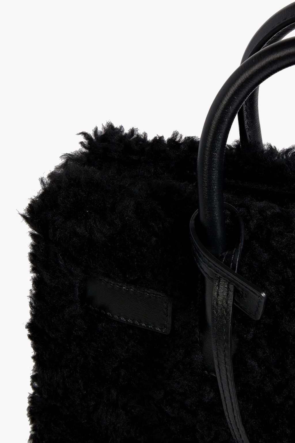SAINT LAURENT Sac De Jour nano shearling tote