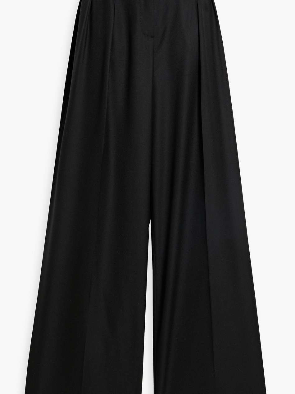 vargas belted cashmere wide-leg pants
