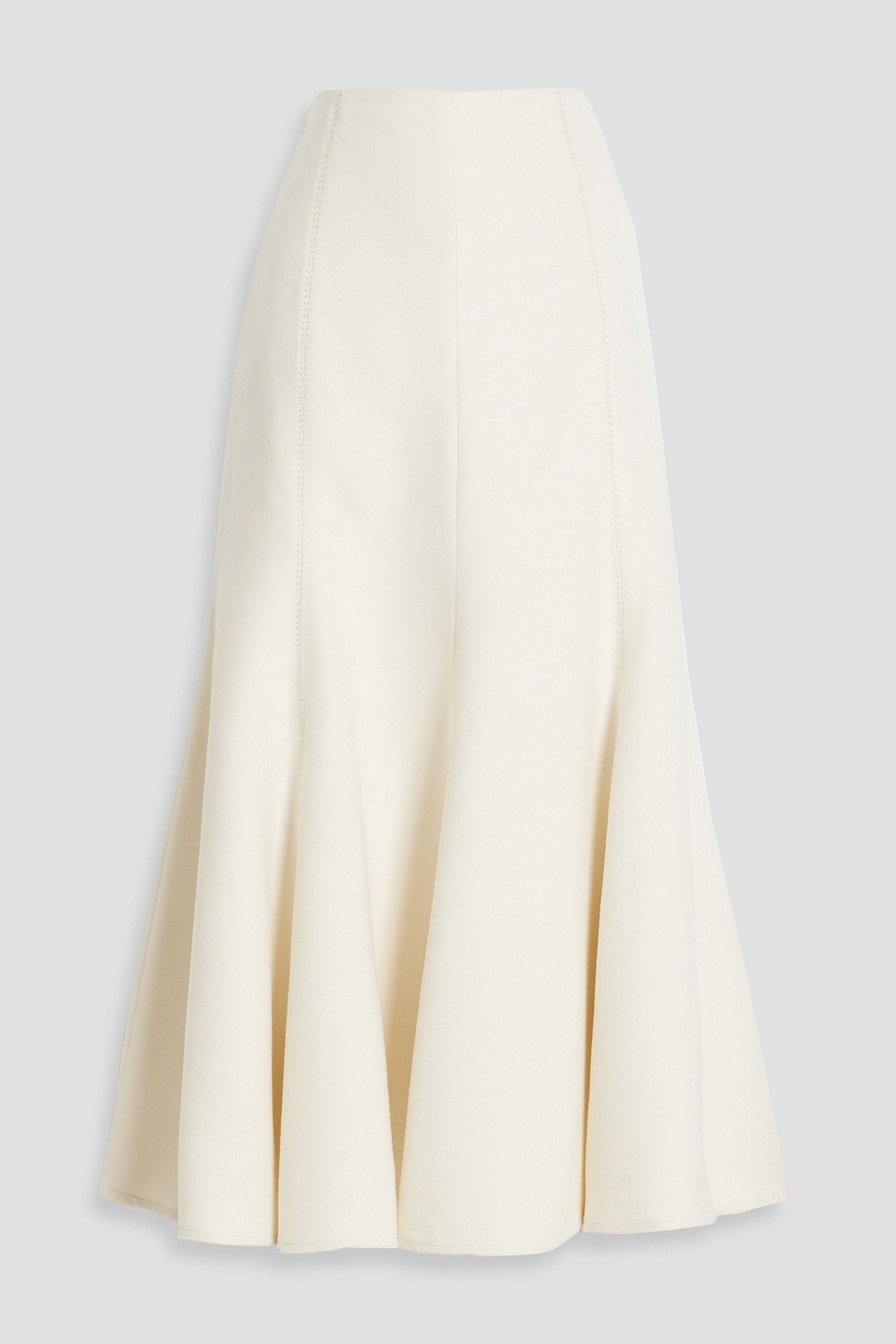 Gabriela Hearst Amy Skirt In Ivory Recycled Cashmere Felt In Ivory