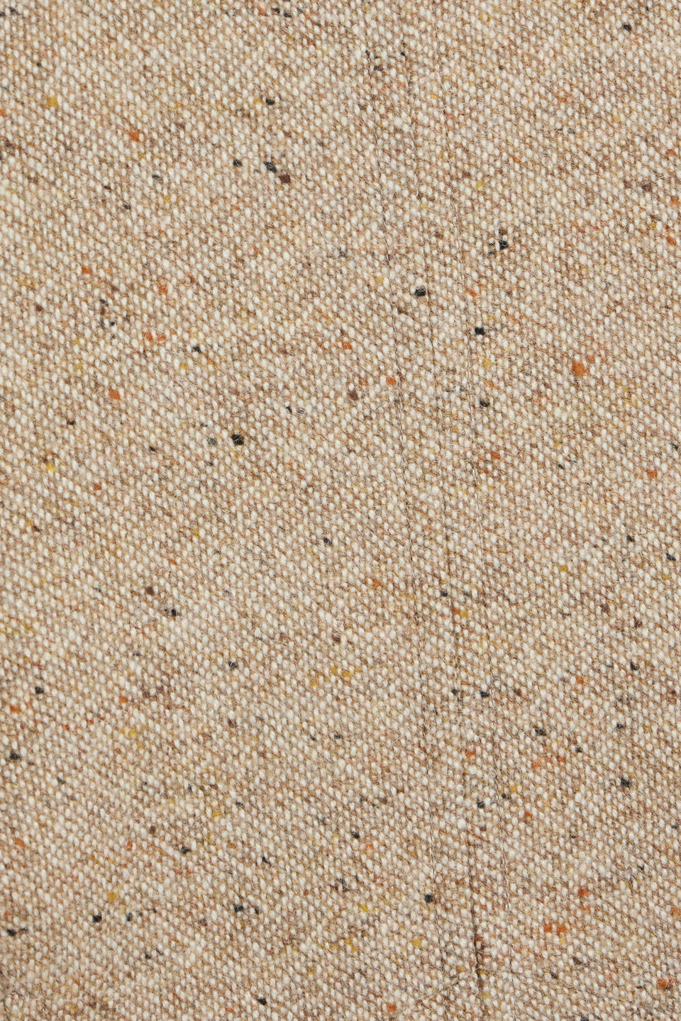 Shop Gabriela Hearst Crowther Donegal Wool And Cashmere-blend Midi Dress In Beige