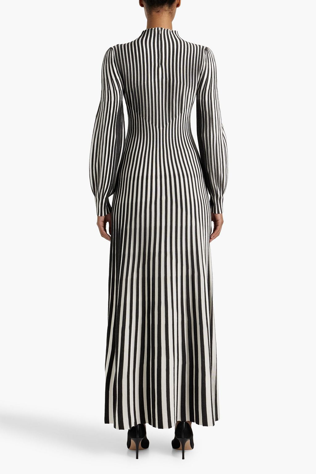 GABRIELA HEARST Lee two-tone ribbed silk and cashmere-blend maxi dress