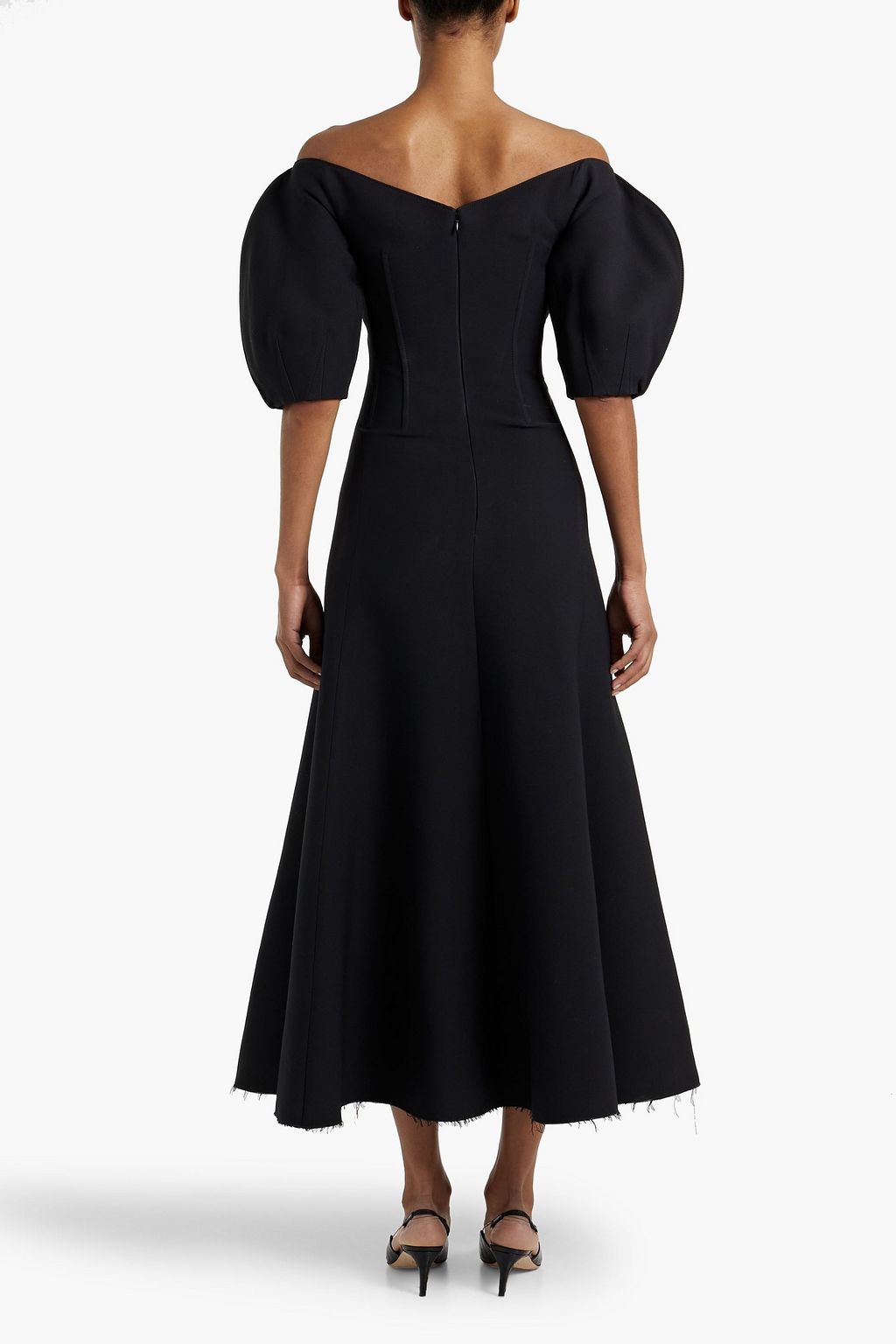 GABRIELA HEARST Buisier off-the-shoulder wool and silk-blend maxi dress