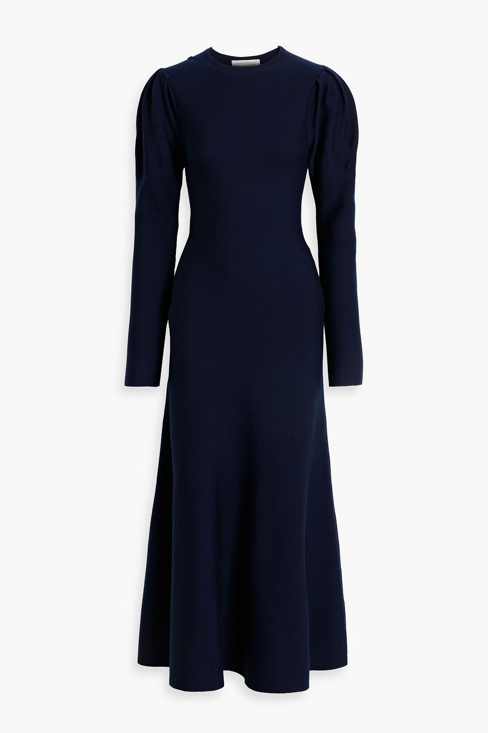 Gabriela Hearst Hannah Wool Midi Dress In Navy