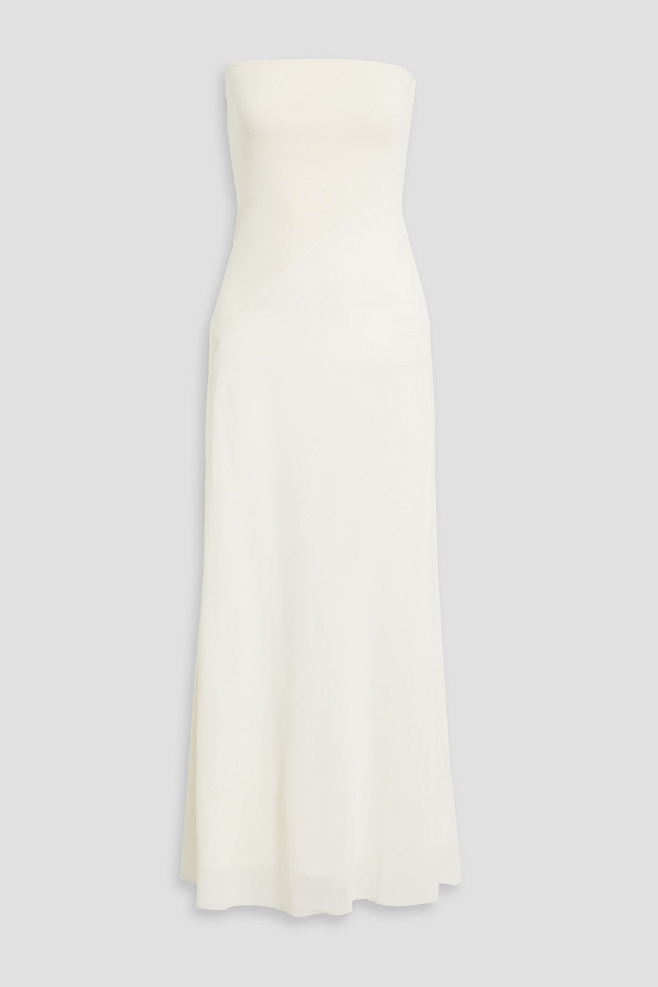Gabriela Hearst Penna Strapless Wool Maxi Dress In Ivory