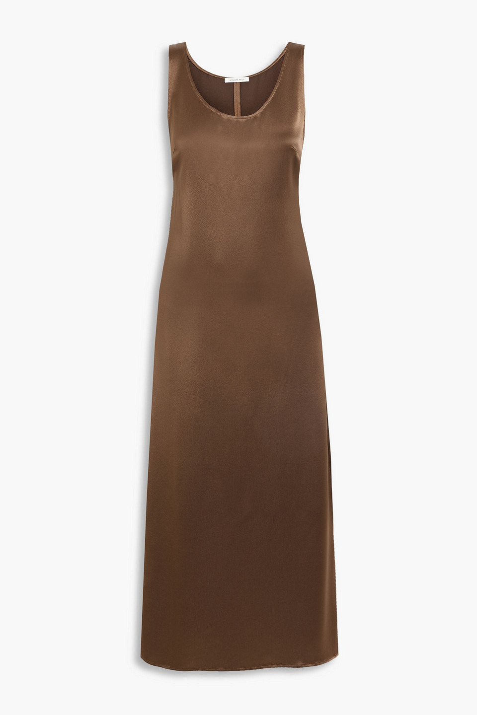 By Malene Birger Jerrica Satin Midi Dress In Brown