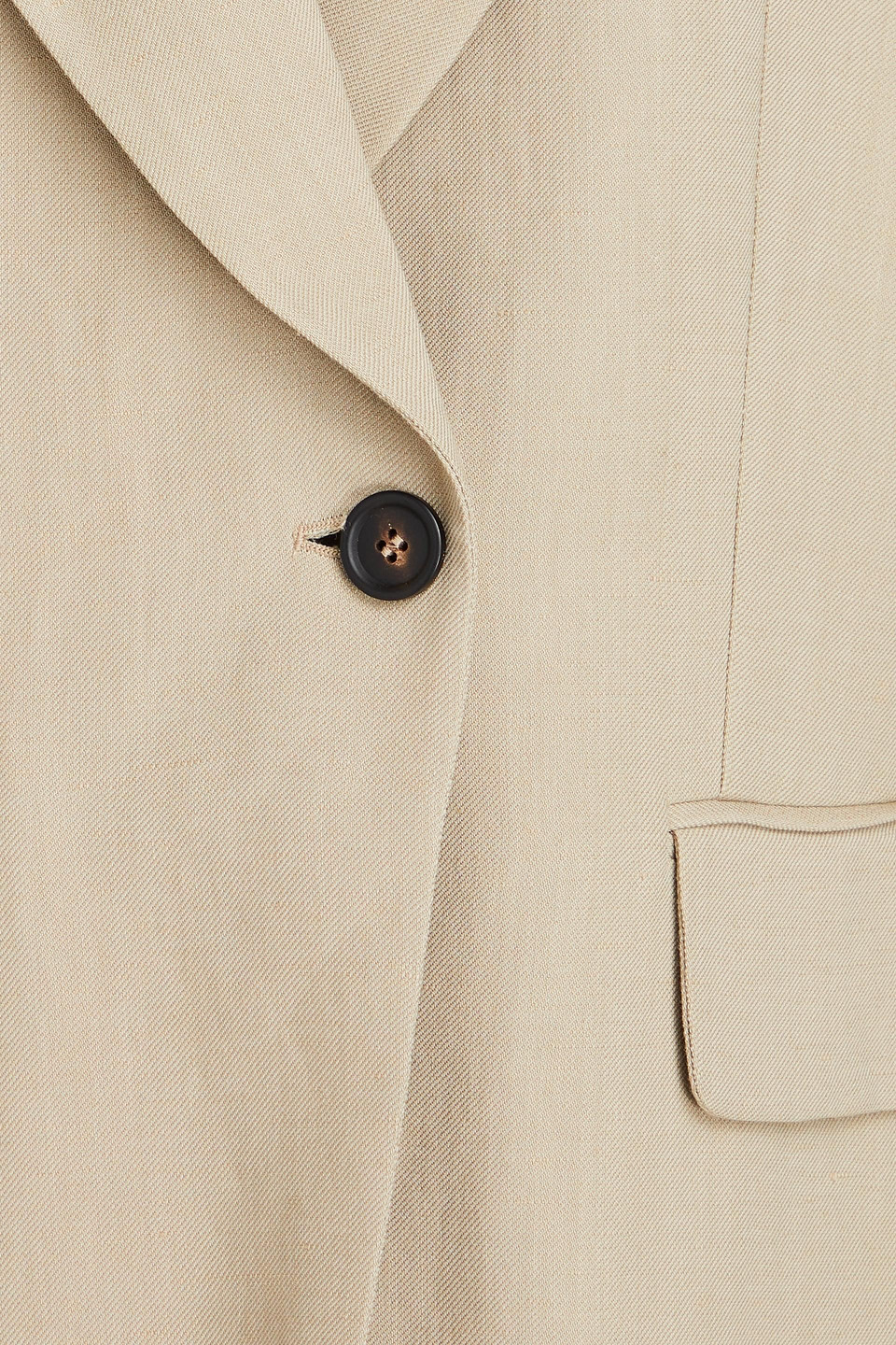 Brunello Cucinelli Tailored Jacket With Notched Lapels In Sandfarben