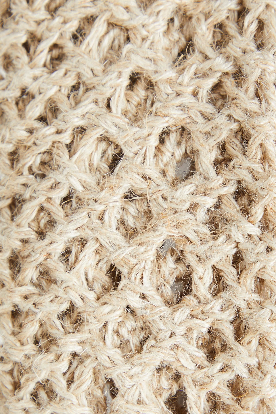 Brunello Cucinelli Open-knit Linen And Silk-blend Cardigan In Beige