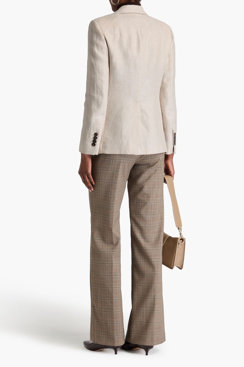 BRUNELLO CUCINELLI Blazer aus Leinen mit Zierperlen