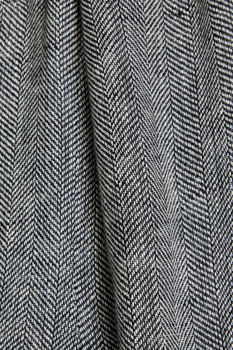 Brunello Cucinelli Herringbone Linen Blazer In Dark Gray