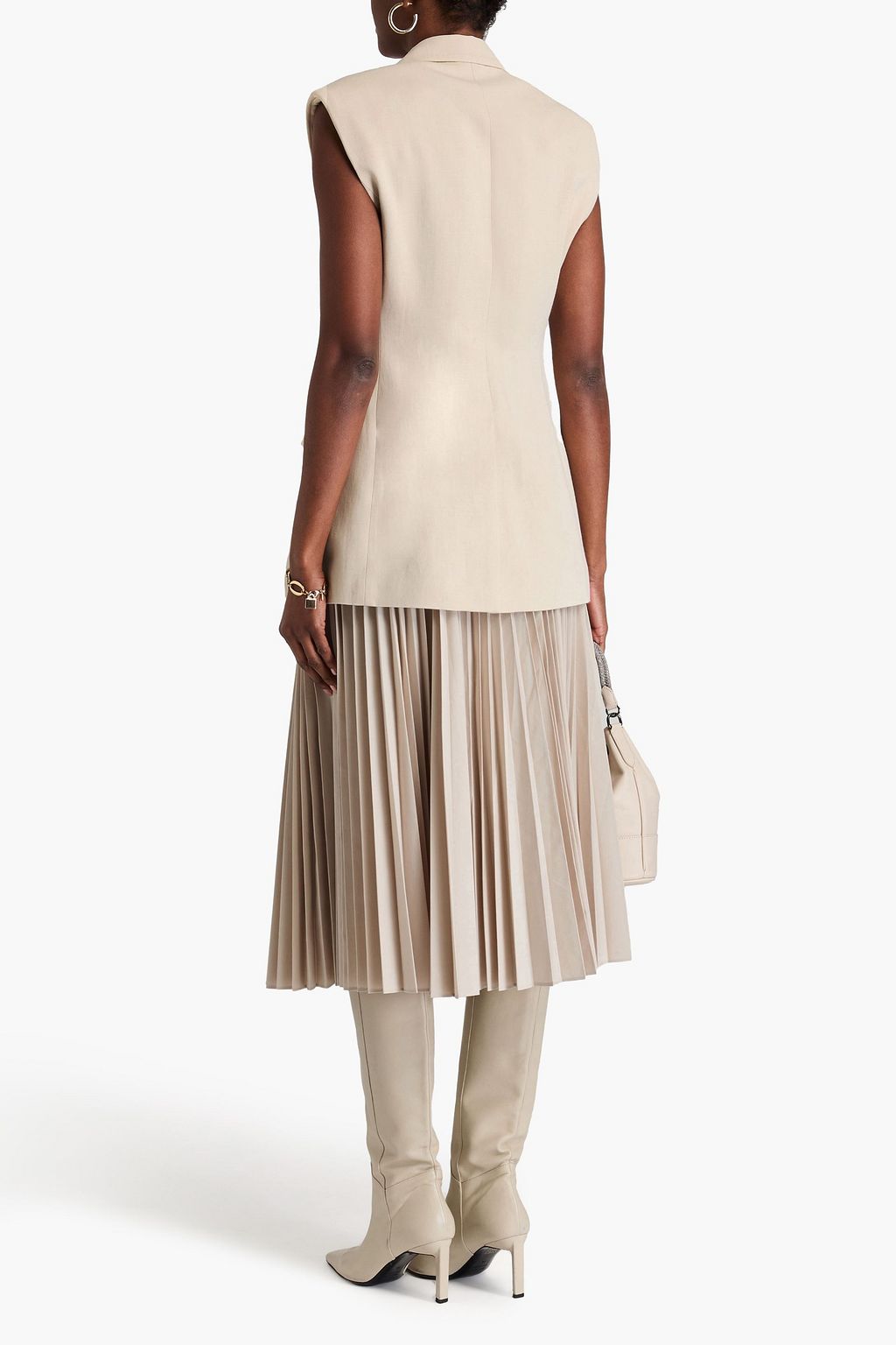 BRUNELLO CUCINELLI 더블 브레스티드 트윌 베스트