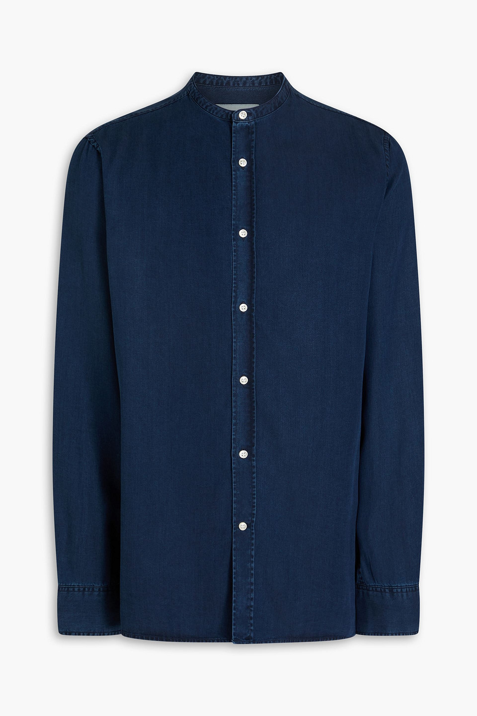 Officine Generale Gaston Hemd Aus Lyocell In Indigo