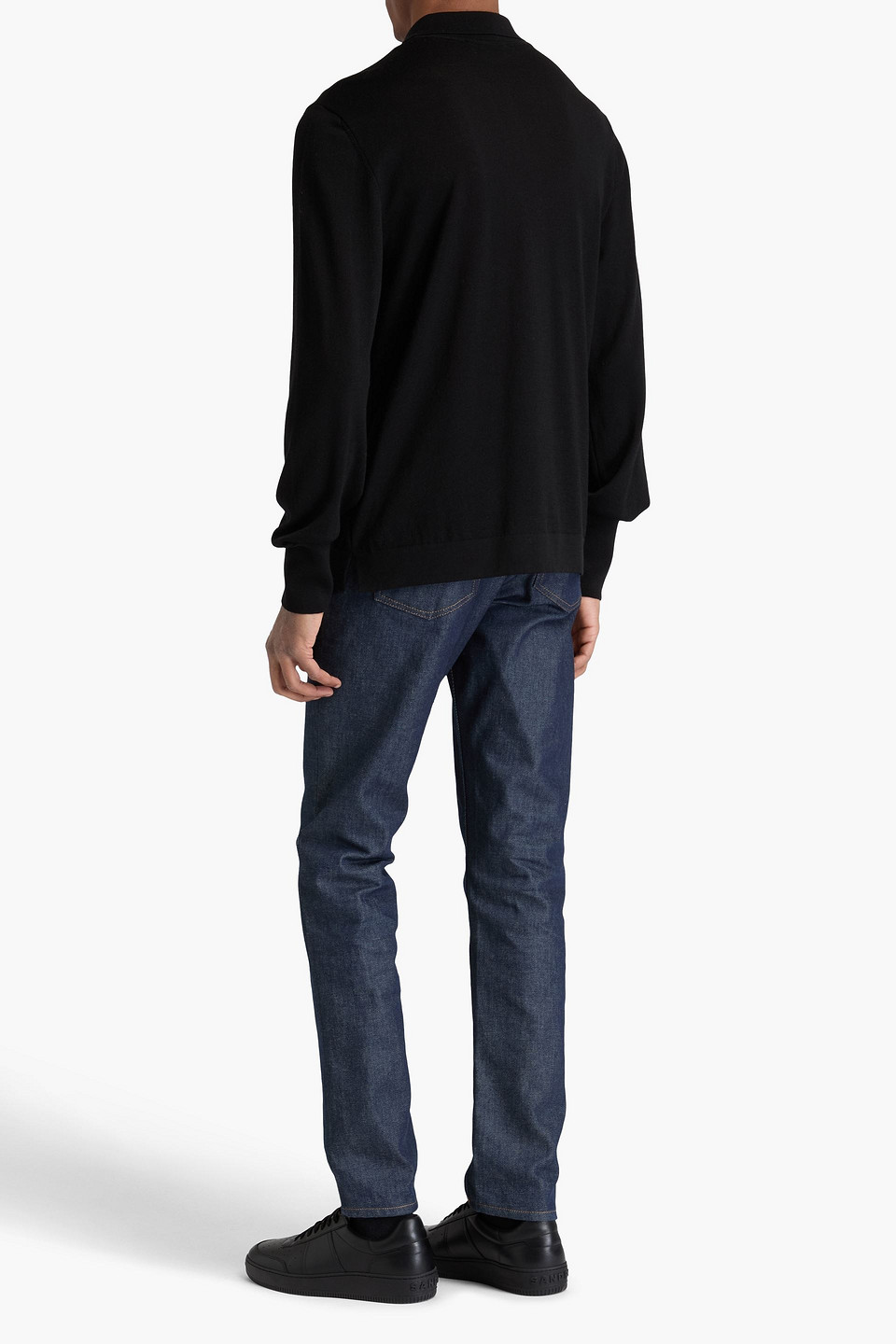 OFFICINE GENERALE BRUTUS WOOL POLO SWEATER
