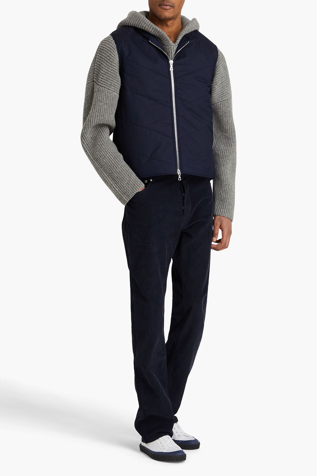 OFFICINE GÉNÉRALE 퀼팅 울 혼방 베스트
